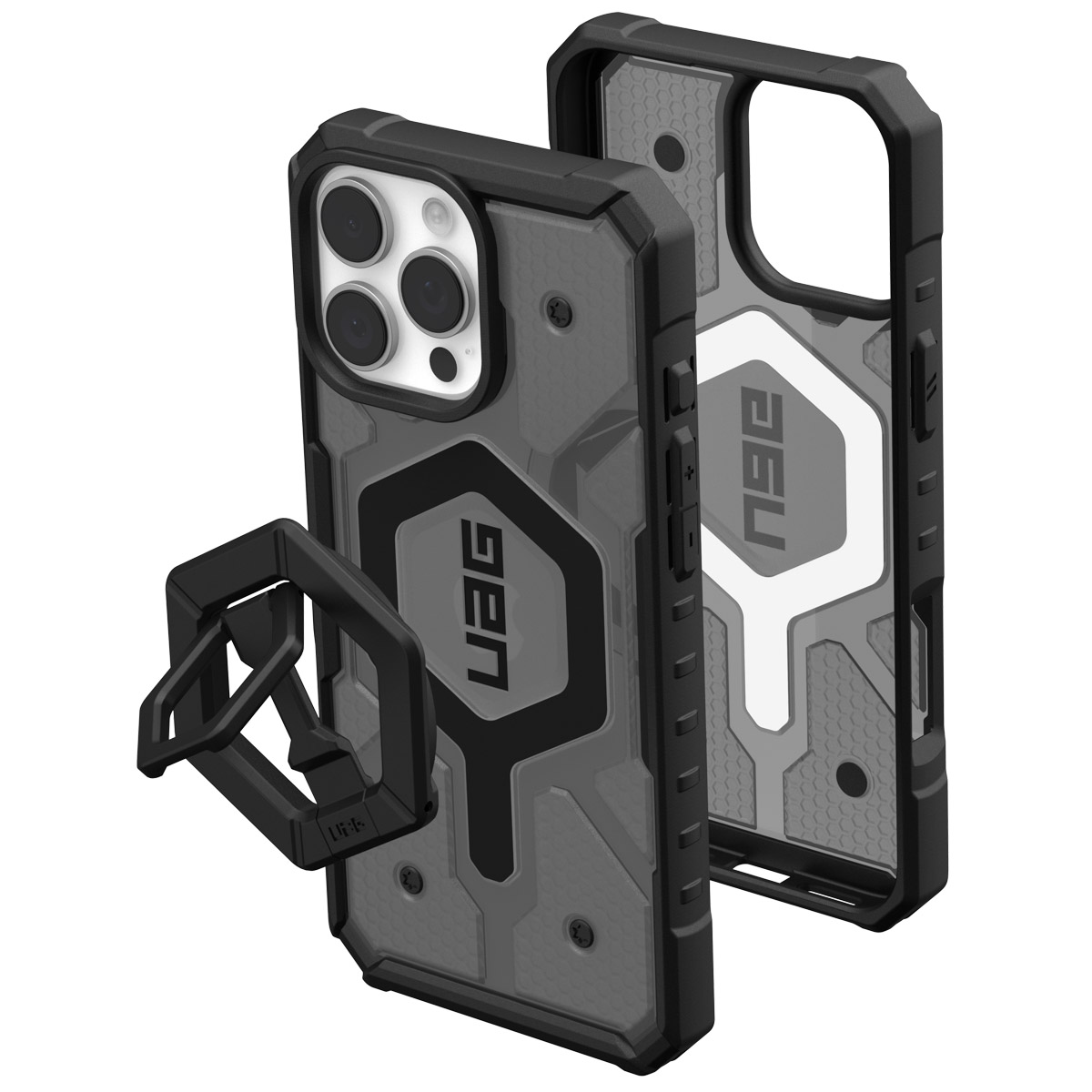 UAG Pathfinder Backcover MagSafe met polsbandje Apple iPhone 16 Pro Max - Ash Black