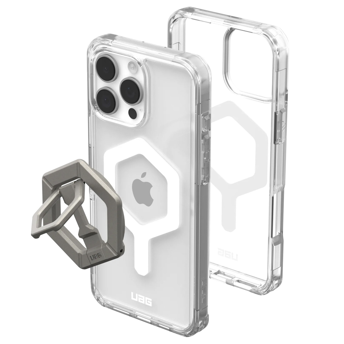 UAG Plyo Pro backcover + Magnetic Ring Stand Apple iPhone 16 Pro Max - Ice