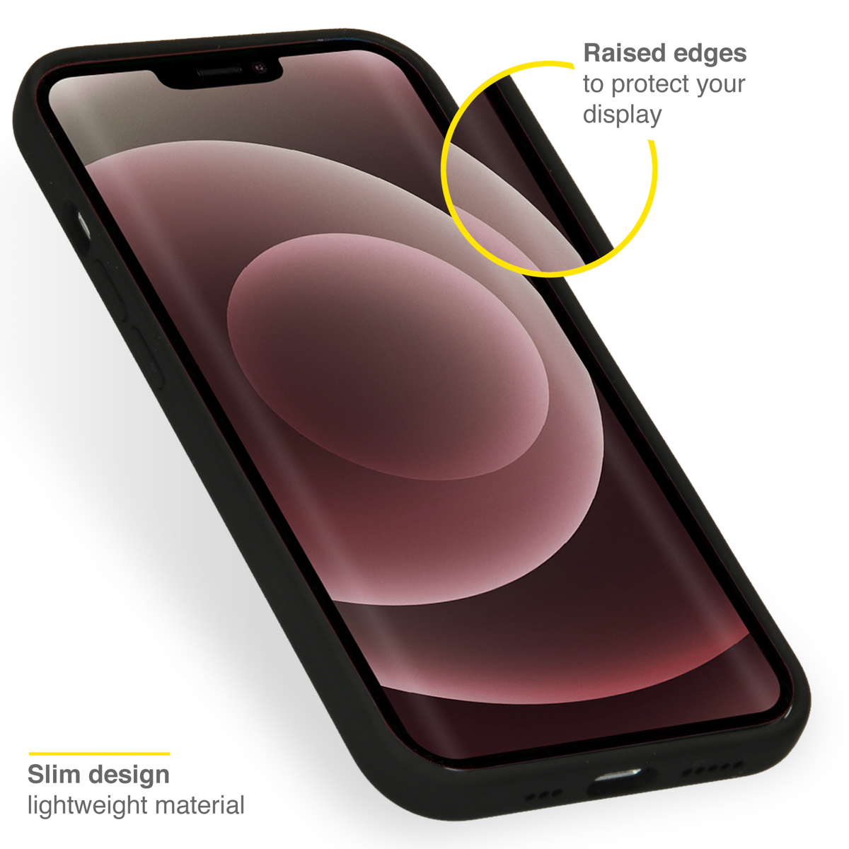 Accezz Liquid Silicone Backcover Apple iPhone 13 Pro Max - Zwart