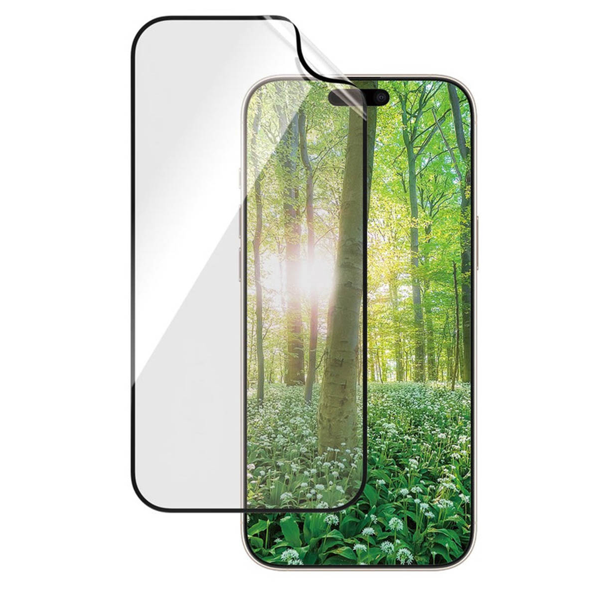 PanzerGlass Matrix Recycled Ultra-Wide Fit Anti-Bacterial Screenprotector incl. applicator Apple iPhone 16 Pro Max