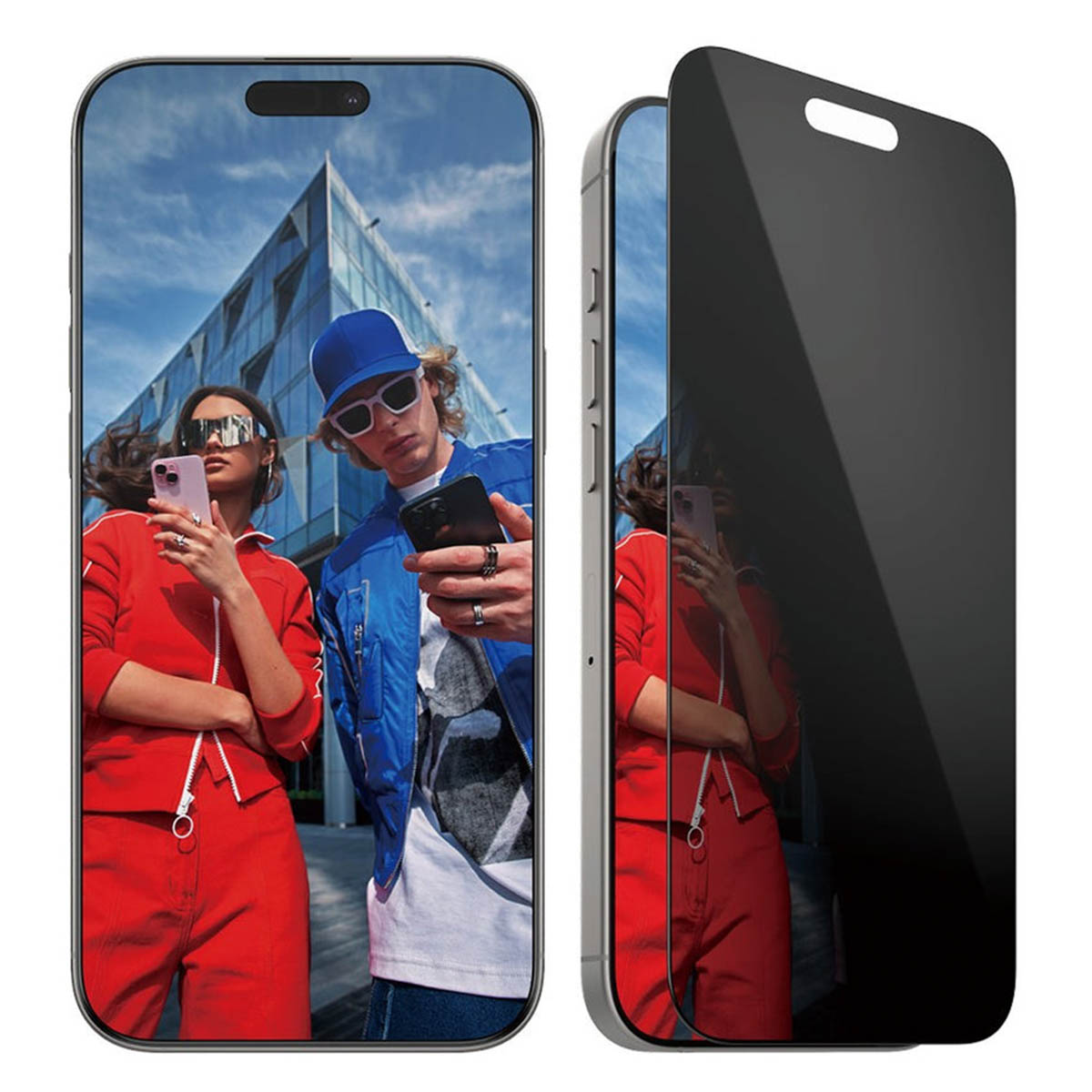 PanzerGlass Privacy Ultra-Wide Fit Anti-Bacterial Screenprotector incl. applicator Apple iPhone 16 Pro Max