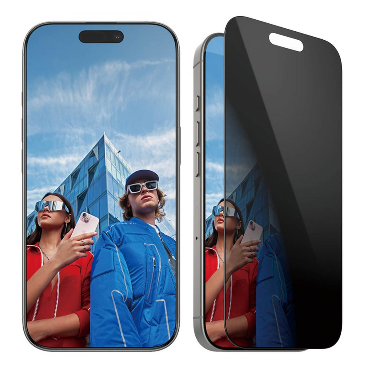 PanzerGlass Privacy Ultra-Wide Fit Anti-Bacterial Screenprotector incl. applicator Apple iPhone 16 Pro