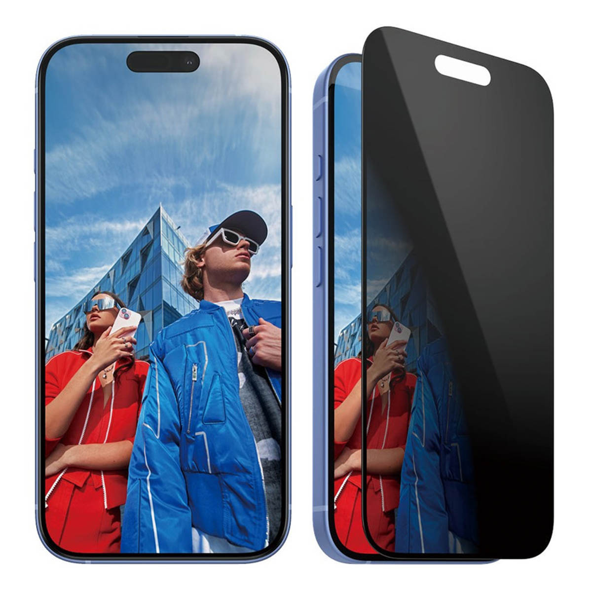 PanzerGlass Privacy Ultra-Wide Fit Anti-Bacterial Screenprotector incl. applicator Apple iPhone 16