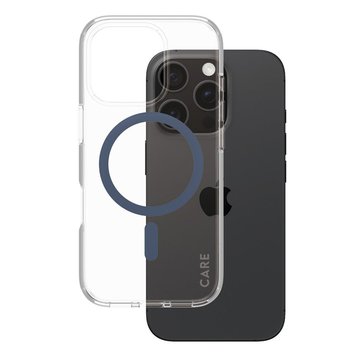 CARE by PanzerGlass Urban Combat Case MagSafe Apple iPhone 16 Pro- Transparant / Blauw