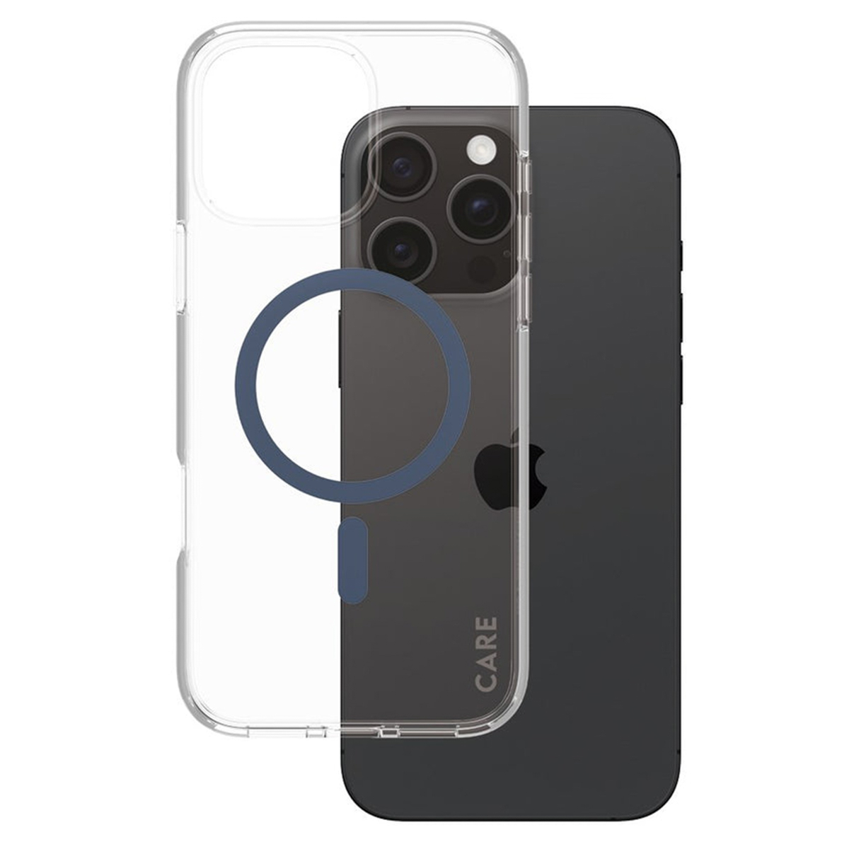CARE by PanzerGlass Urban Combat Case MagSafe Apple iPhone 16 Pro Max - Transparant / Blauw