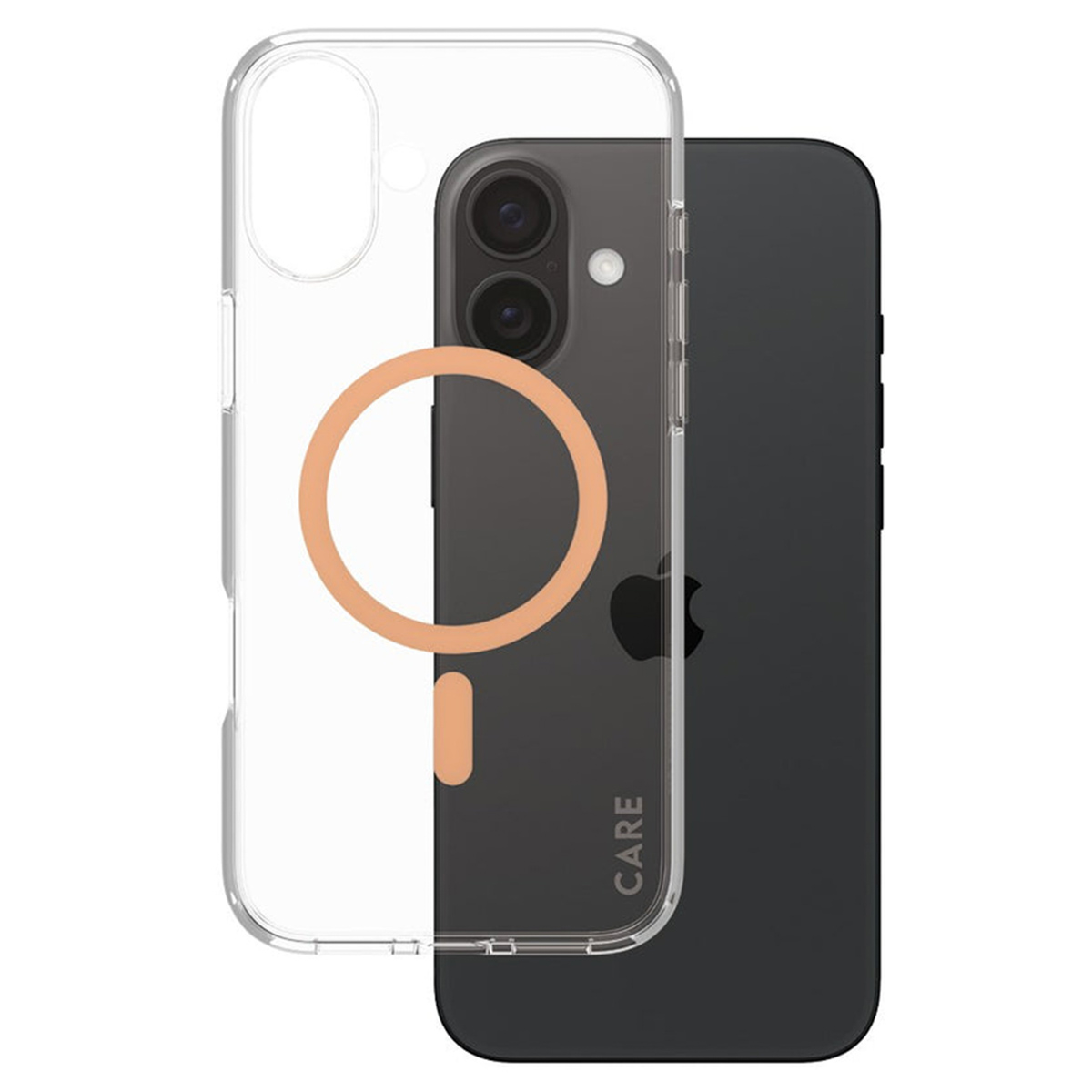 CARE by PanzerGlass Urban Combat Case MagSafe Apple iPhone 16 Plus - Transparant / Peach