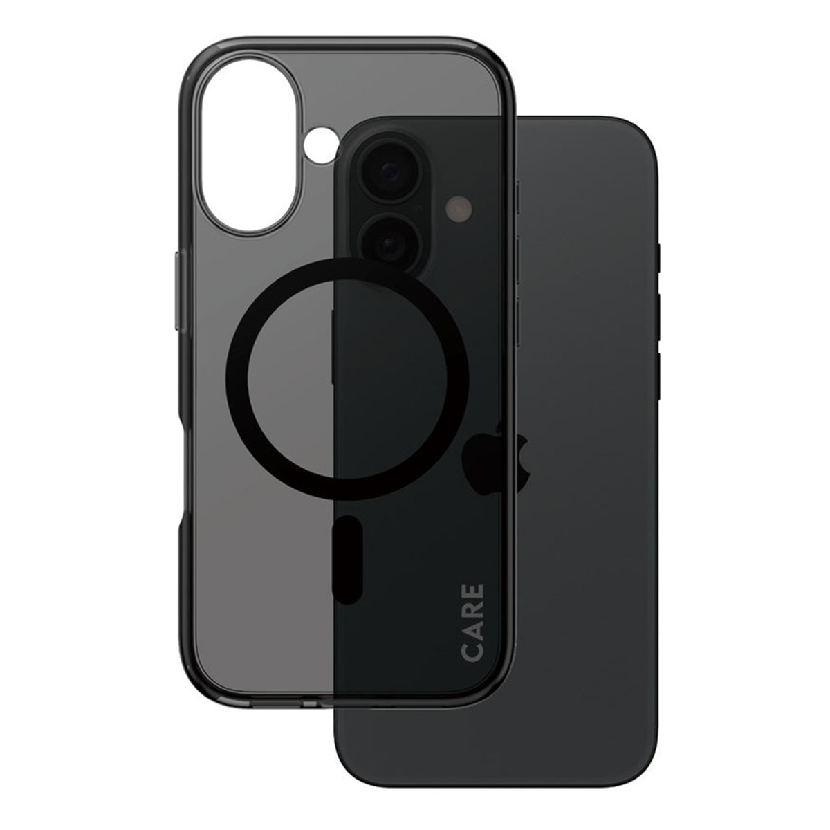 CARE by PanzerGlass Smokey Urban Combat Case MagSafe Apple iPhone 16 - Zwart