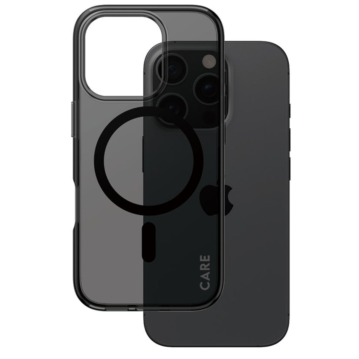 CARE by PanzerGlass Smokey Urban Combat Case MagSafe Apple iPhone 16 Pro - Zwart