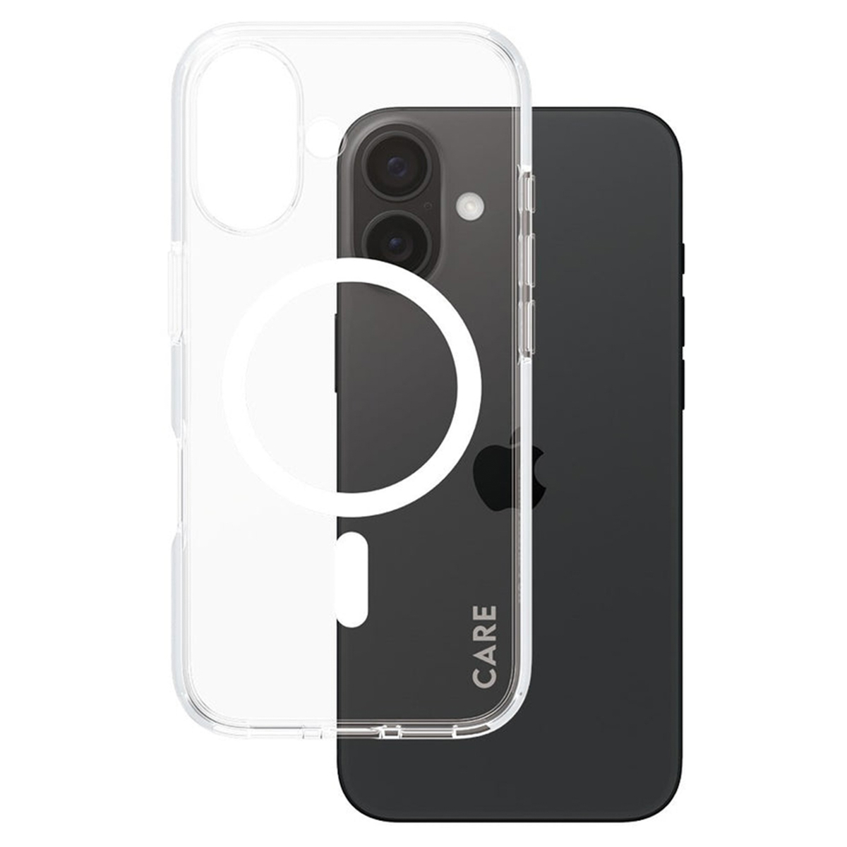 CARE by PanzerGlass Urban Combat Case MagSafe Apple iPhone 16 - Transparant / Wit