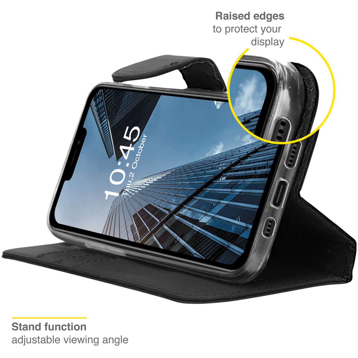 Accezz Wallet Softcase Bookcase Apple iPhone 13 Pro - Zwart