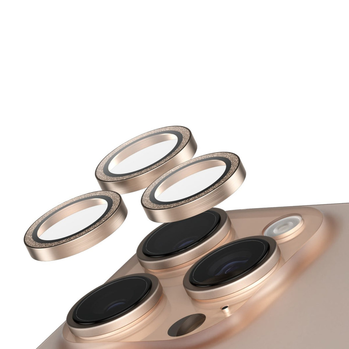 SAFE by PanzerGlass Camera Lens Protector Apple iPhone 16 Pro / 16 Pro Max - Glitter Gold