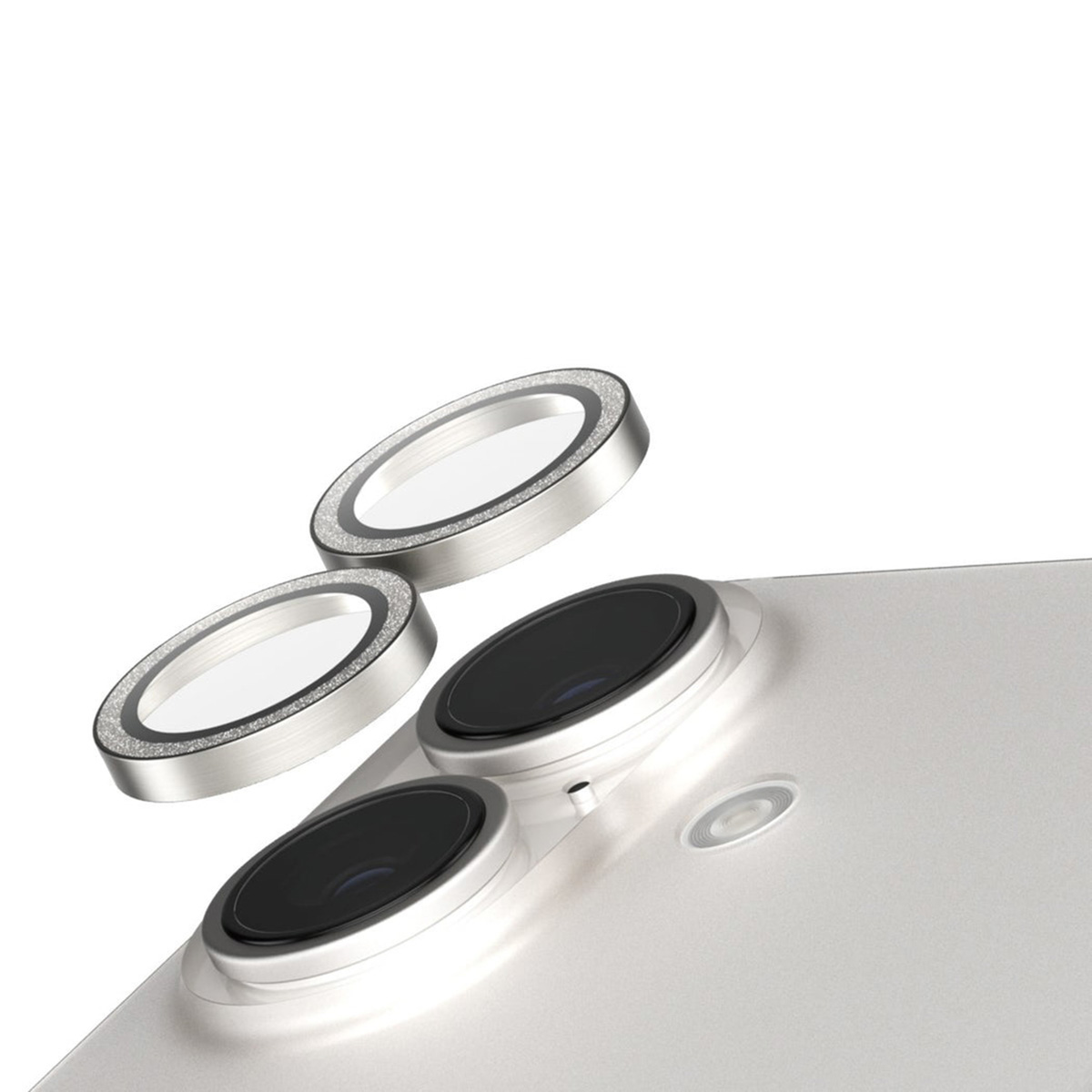 SAFE by PanzerGlass Camera Lens Protector Apple iPhone 16 / 16 Plus - Glitter Silver