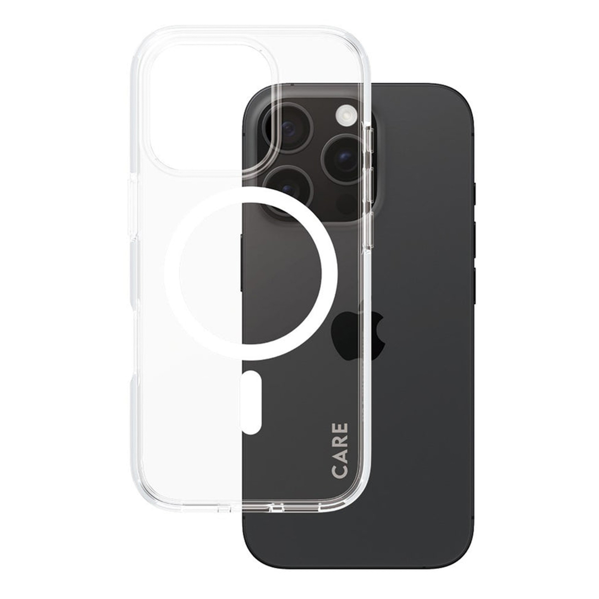CARE by PanzerGlass Urban Combat Case MagSafe Apple iPhone 16 Pro - Transparant / Wit