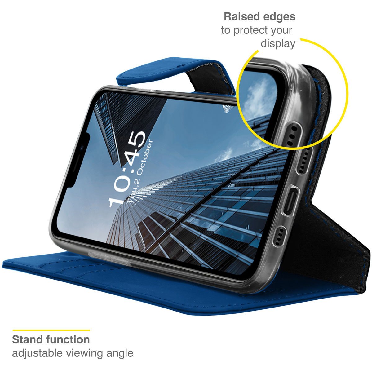 Accezz Wallet Softcase Bookcase Apple iPhone 13 Pro - Donkerblauw