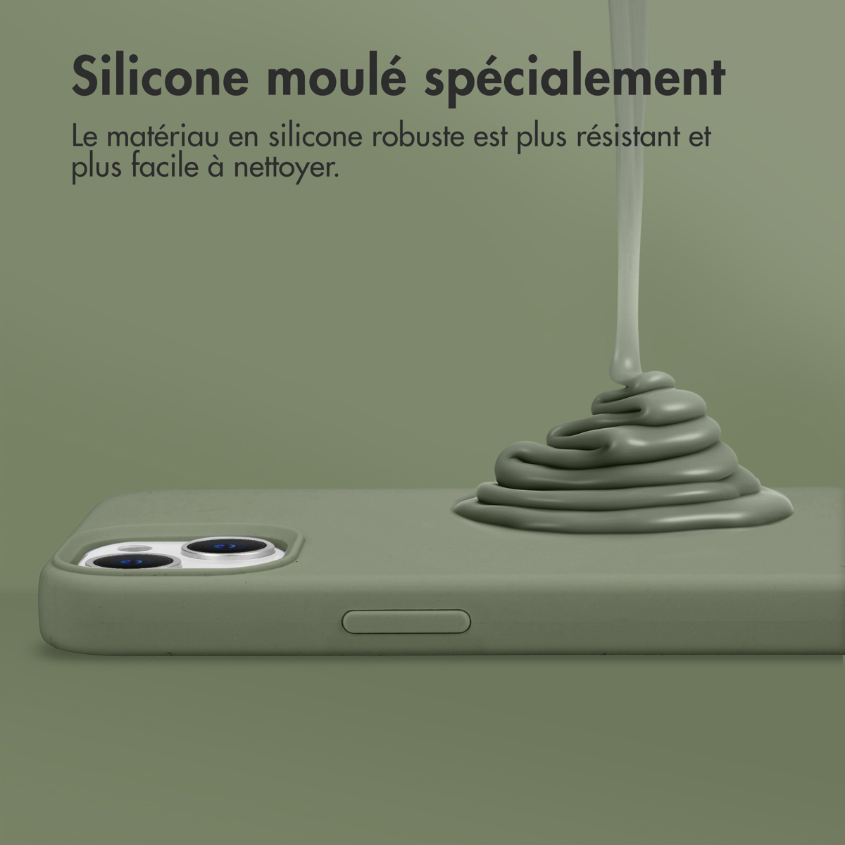 Accezz Liquid Silicone Backcover met MagSafe Apple iPhone 11 - Cooper Green