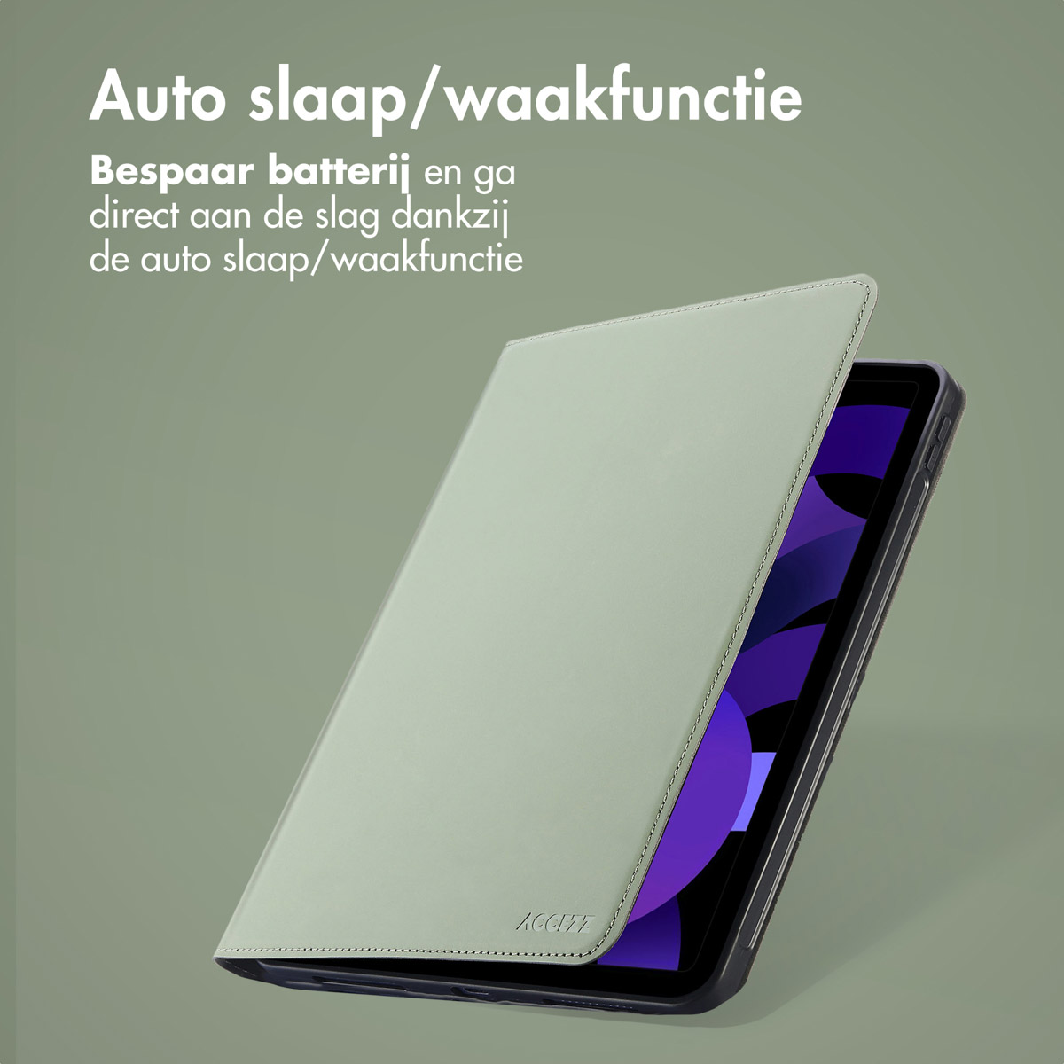 Accezz Classic Tablet Case Apple iPad Mini 7 (2024) / iPad Mini 6 (2021) - Groen
