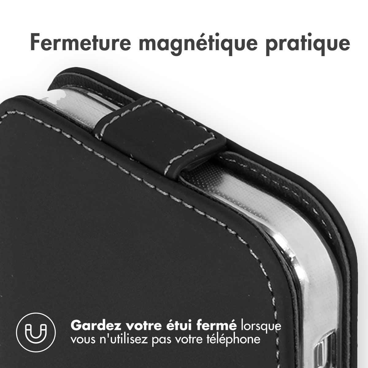 Accezz Flipcase Apple iPhone 13 - Zwart