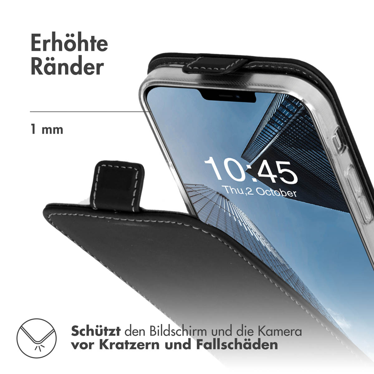 Accezz Flipcase Apple iPhone 13 - Zwart
