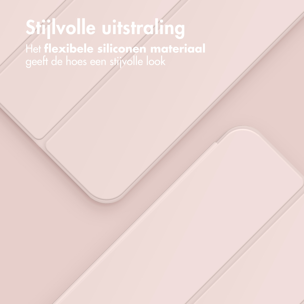 Accezz Smart Silicone Bookcase Apple iPad 11 (2025) 11 inch / iPad 10 (2022) 10.9 inch - Roze