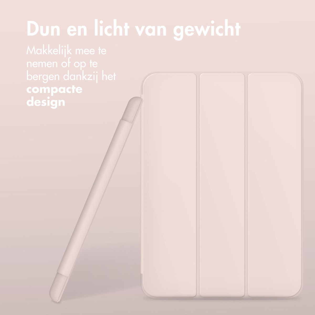 Accezz Smart Silicone Bookcase Apple iPad 11 (2025) 11 inch / iPad 10 (2022) 10.9 inch - Roze