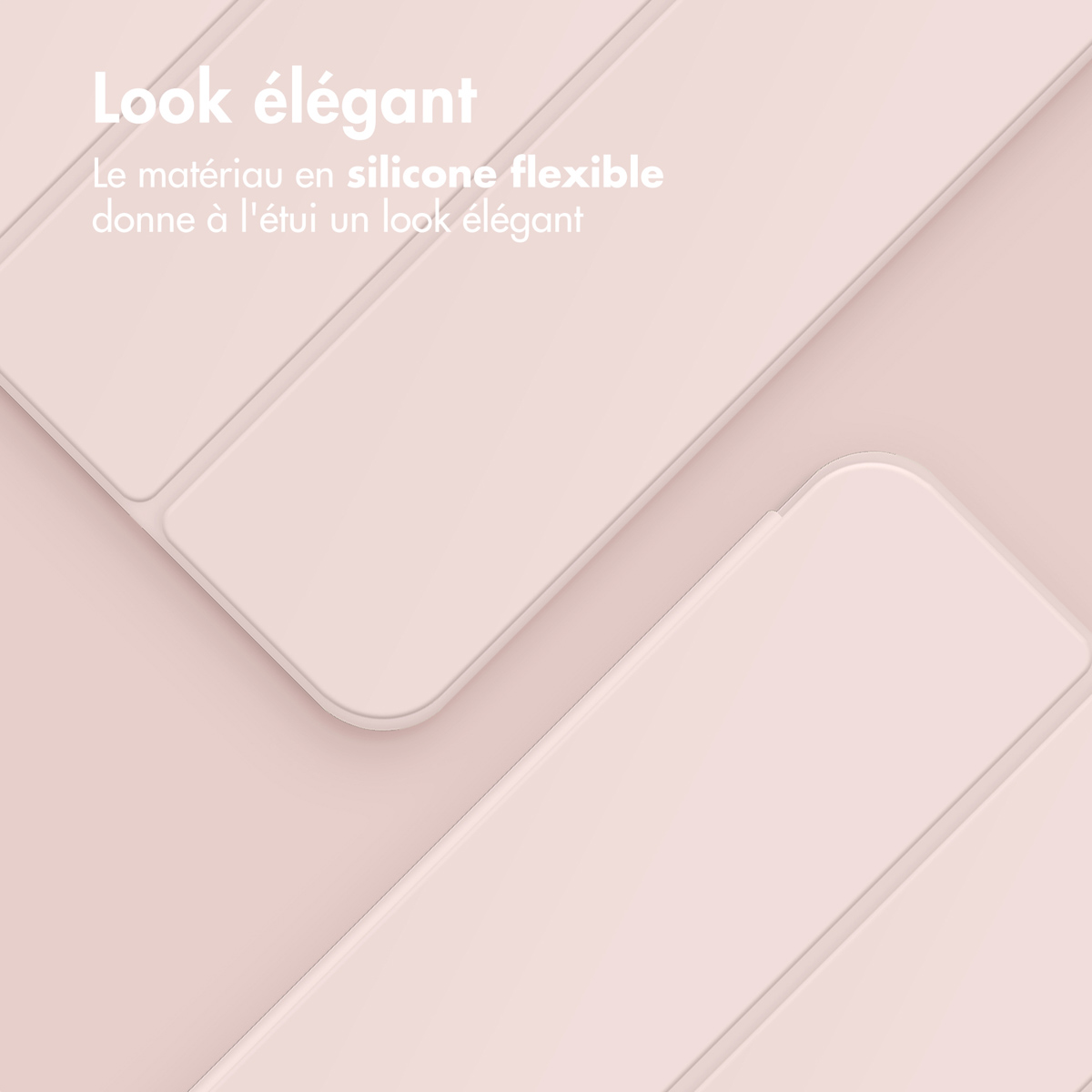Accezz Smart Silicone Bookcase Apple iPad 11 (2025) 11 inch / iPad 10 (2022) 10.9 inch - Roze
