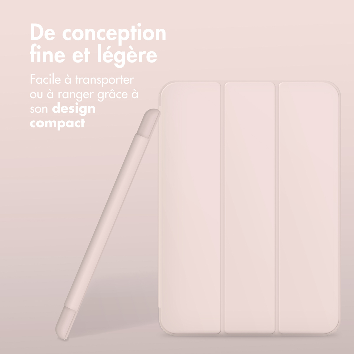 Accezz Smart Silicone Bookcase Apple iPad 11 (2025) 11 inch / iPad 10 (2022) 10.9 inch - Roze