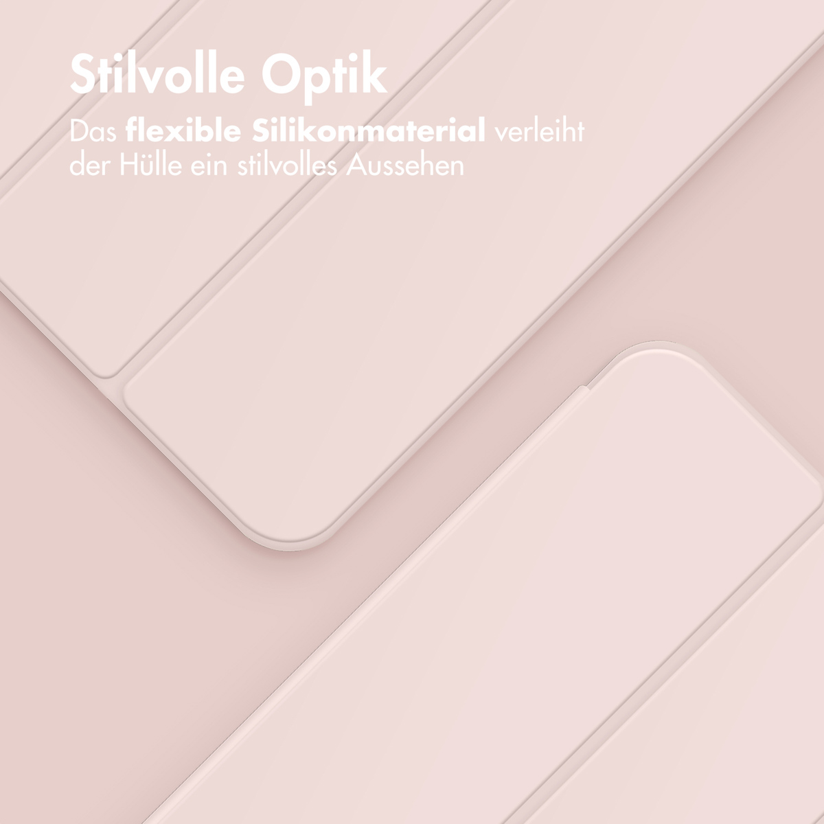 Accezz Smart Silicone Bookcase Apple iPad 11 (2025) 11 inch / iPad 10 (2022) 10.9 inch - Roze