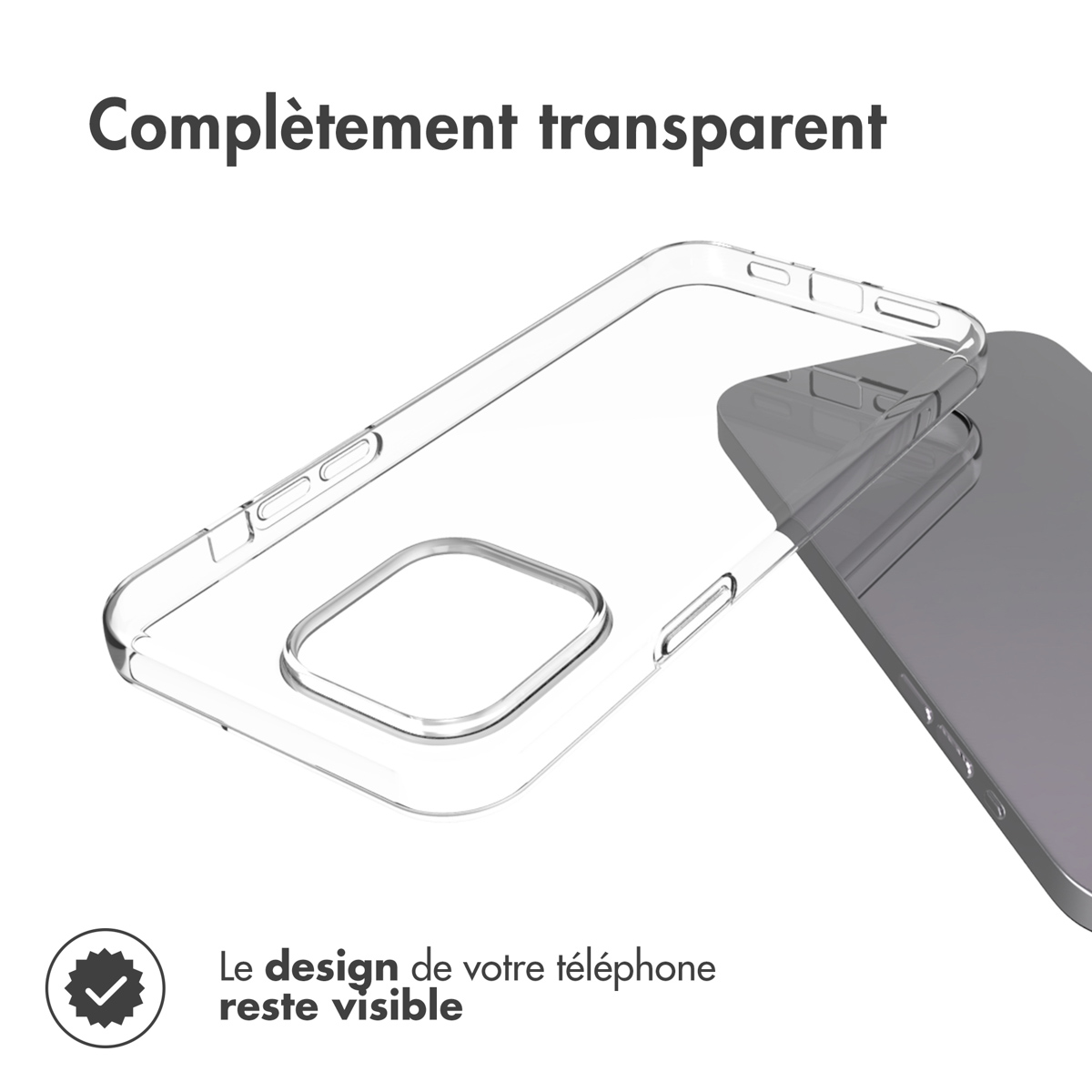Accezz Clear Backcover Apple iPhone 15 Pro Max - Transparant