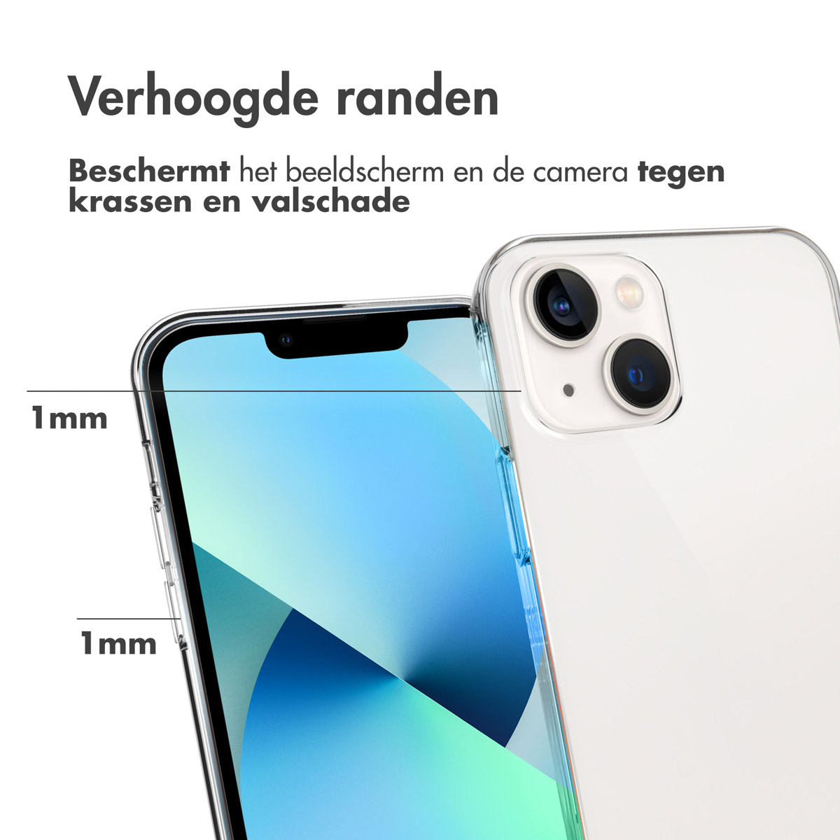 Accezz Clear Backcover Apple iPhone 13 - Transparant