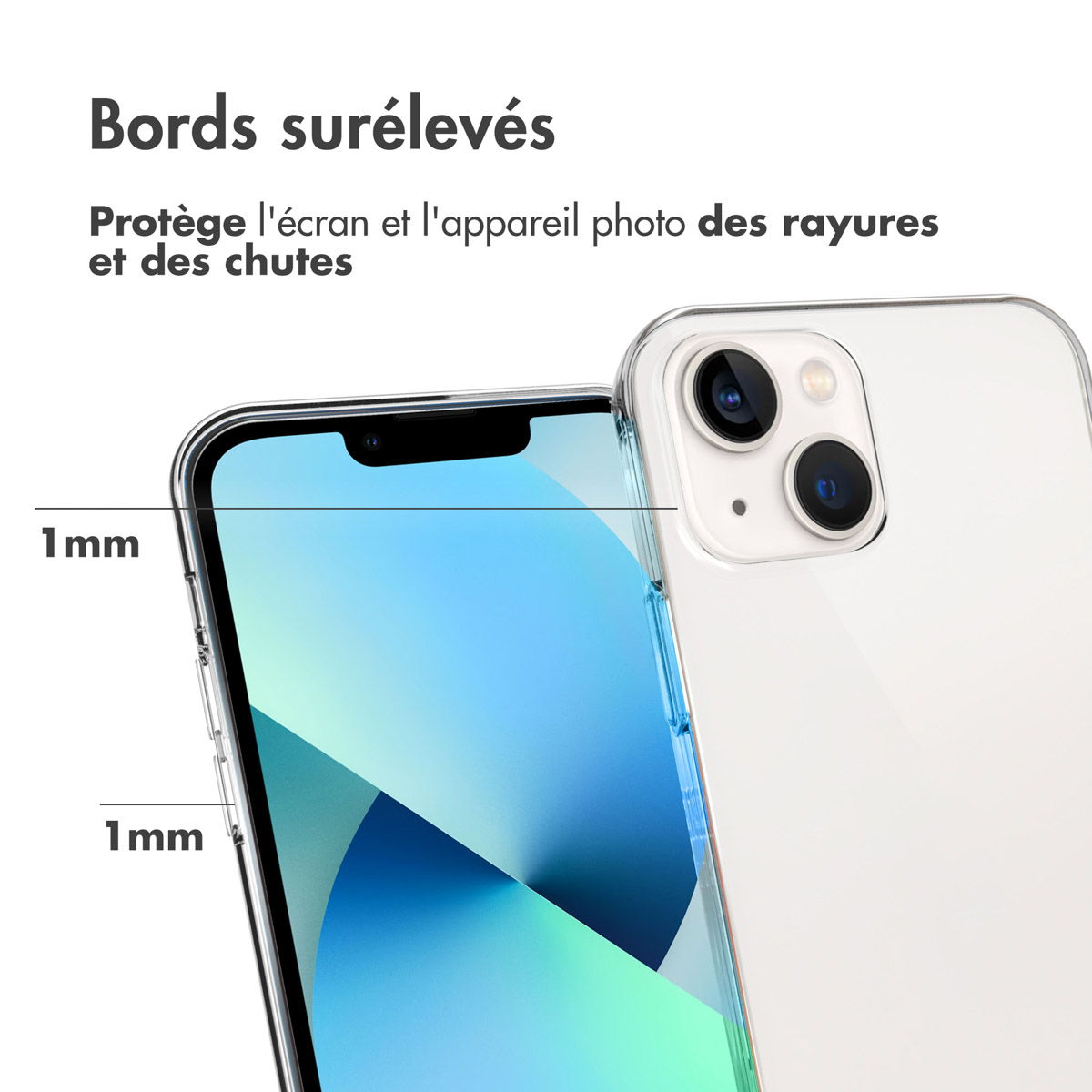 Accezz Clear Backcover Apple iPhone 13 - Transparant