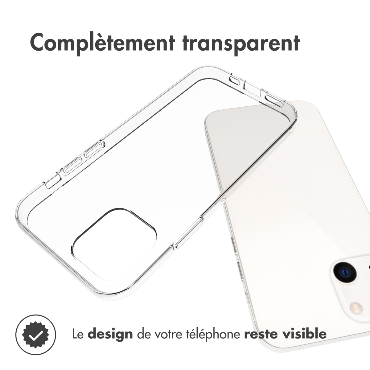 Accezz Clear Backcover Apple iPhone 13 - Transparant