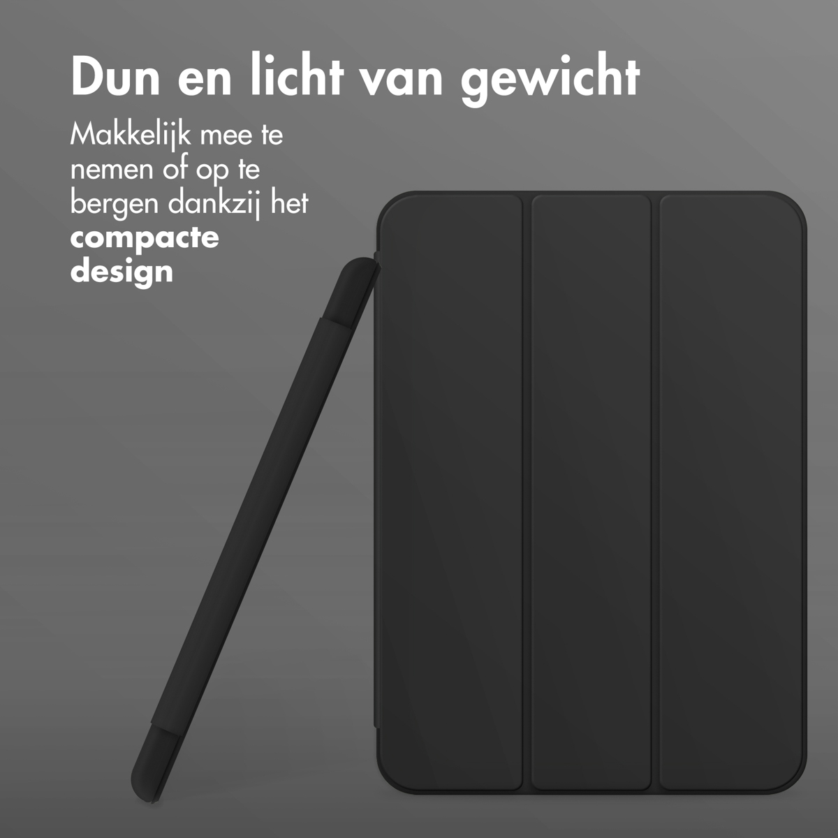 Accezz Smart Silicone Bookcase Apple iPad Pro 11 (2024) M4 - Zwart