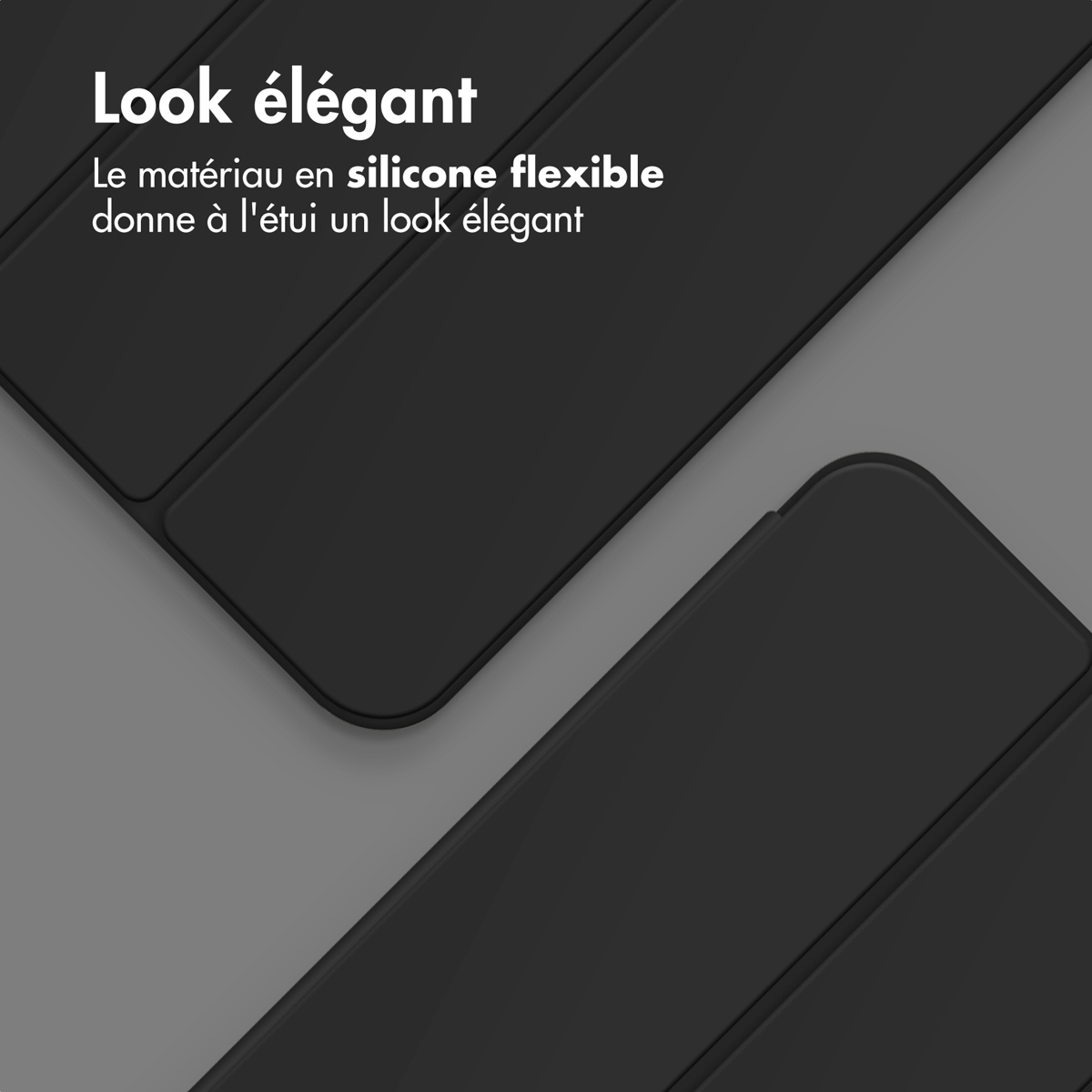 Accezz Smart Silicone Bookcase Apple iPad Pro 11 (2024) M4 - Zwart