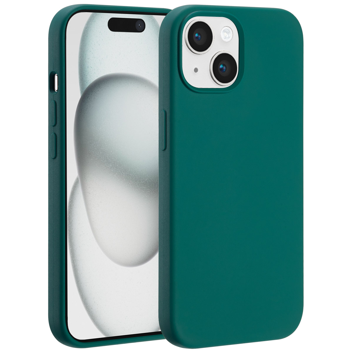 Accezz Liquid Silicone Backcover met MagSafe Apple iPhone 15 - Forest Green