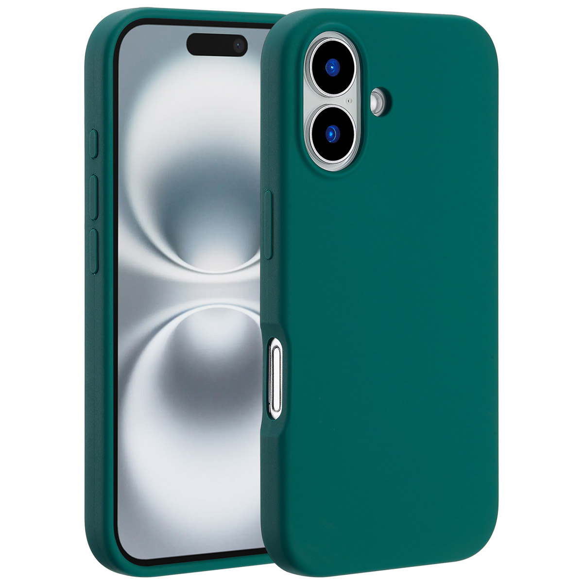 Accezz Liquid Silicone Backcover met MagSafe Apple iPhone 16 - Forest Green
