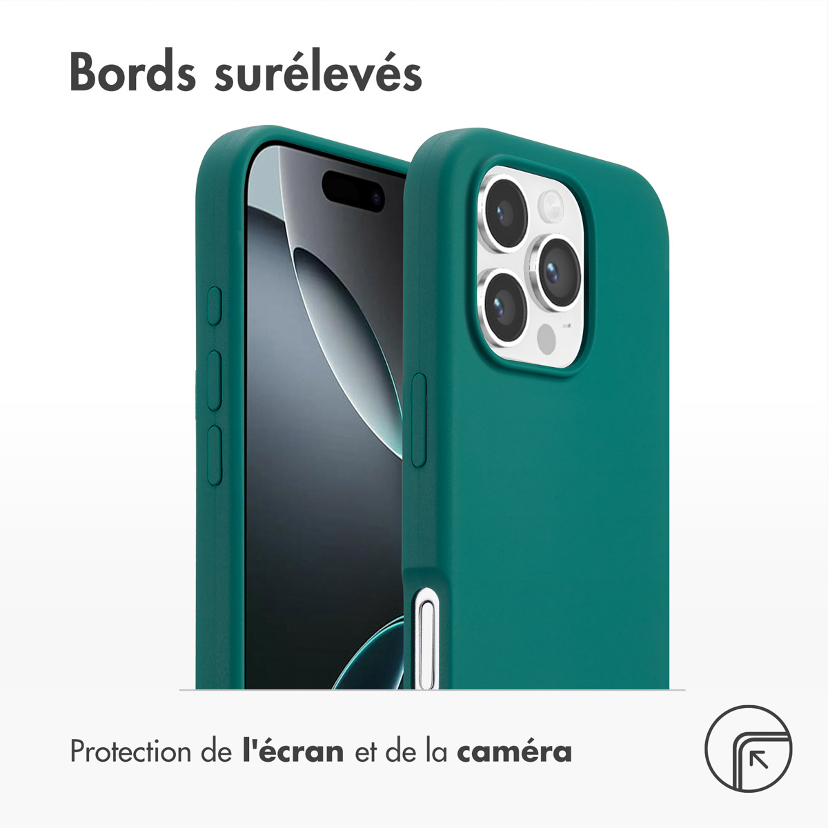 Accezz Liquid Silicone Backcover met MagSafe Apple iPhone 16 Pro - Forest Green