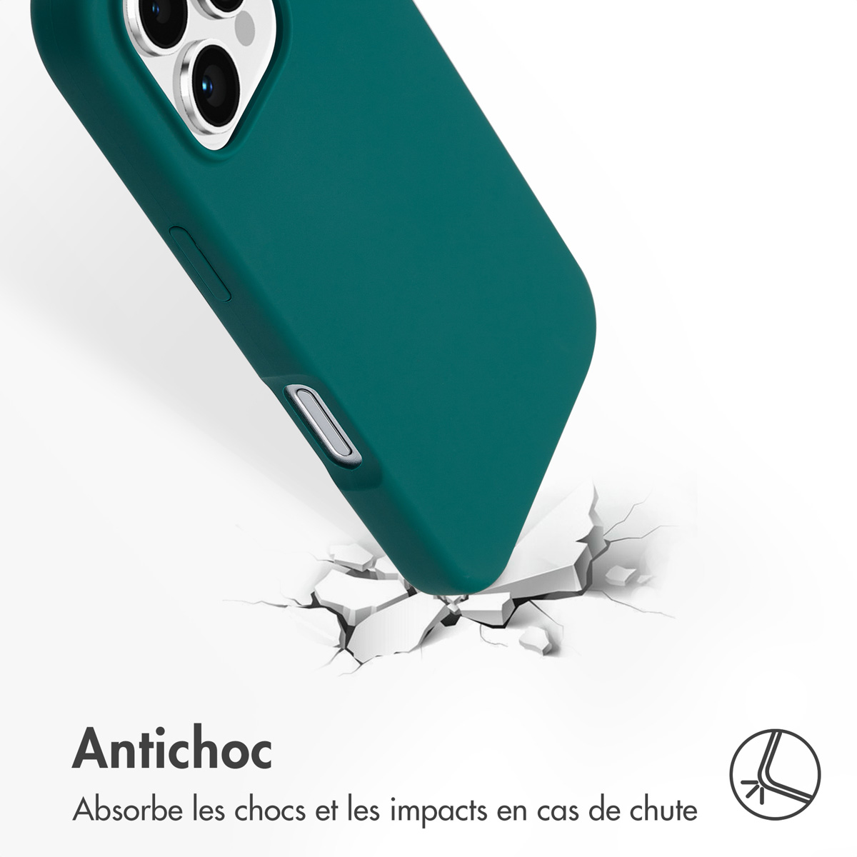 Accezz Liquid Silicone Backcover met MagSafe Apple iPhone 16 Pro - Forest Green