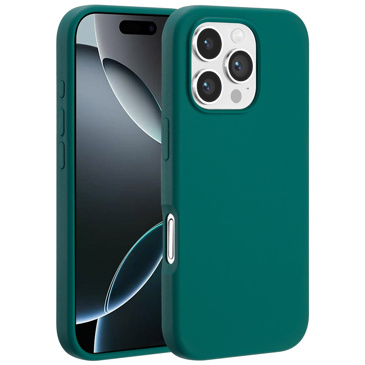 Accezz Liquid Silicone Backcover met MagSafe Apple iPhone 16 Pro - Forest Green