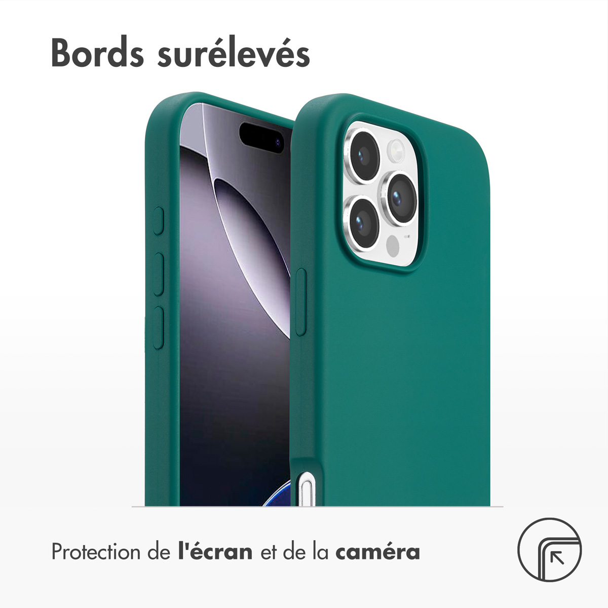 Accezz Liquid Silicone Backcover met MagSafe Apple iPhone 16 Pro Max - Forest Green