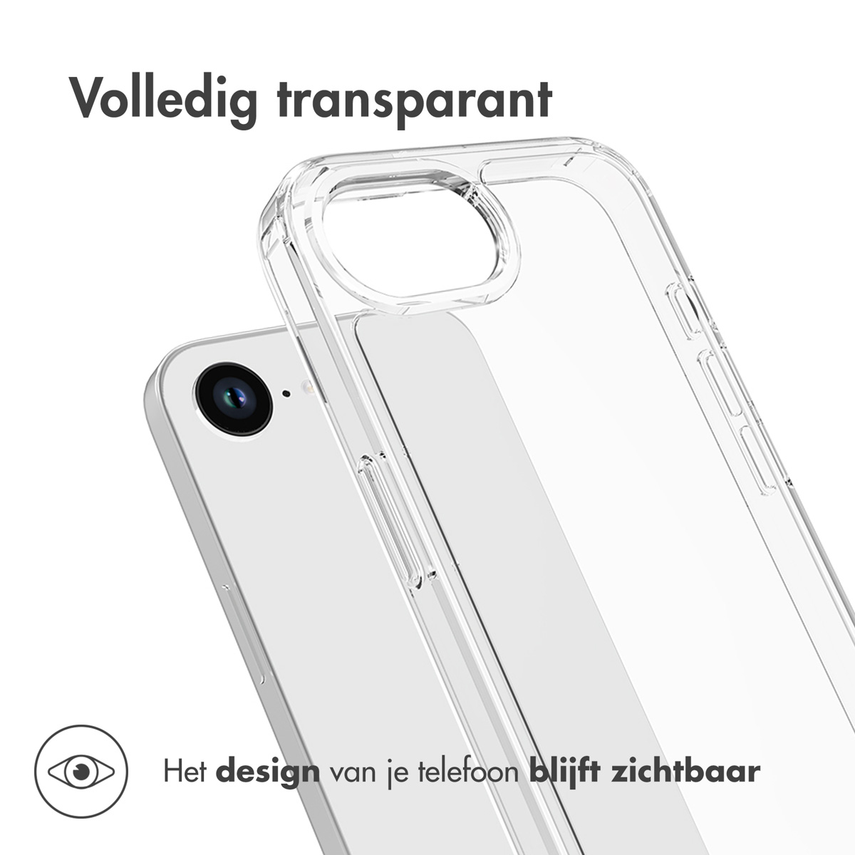Accezz Xtreme Impact Backcover Apple iPhone 16e - Transparant