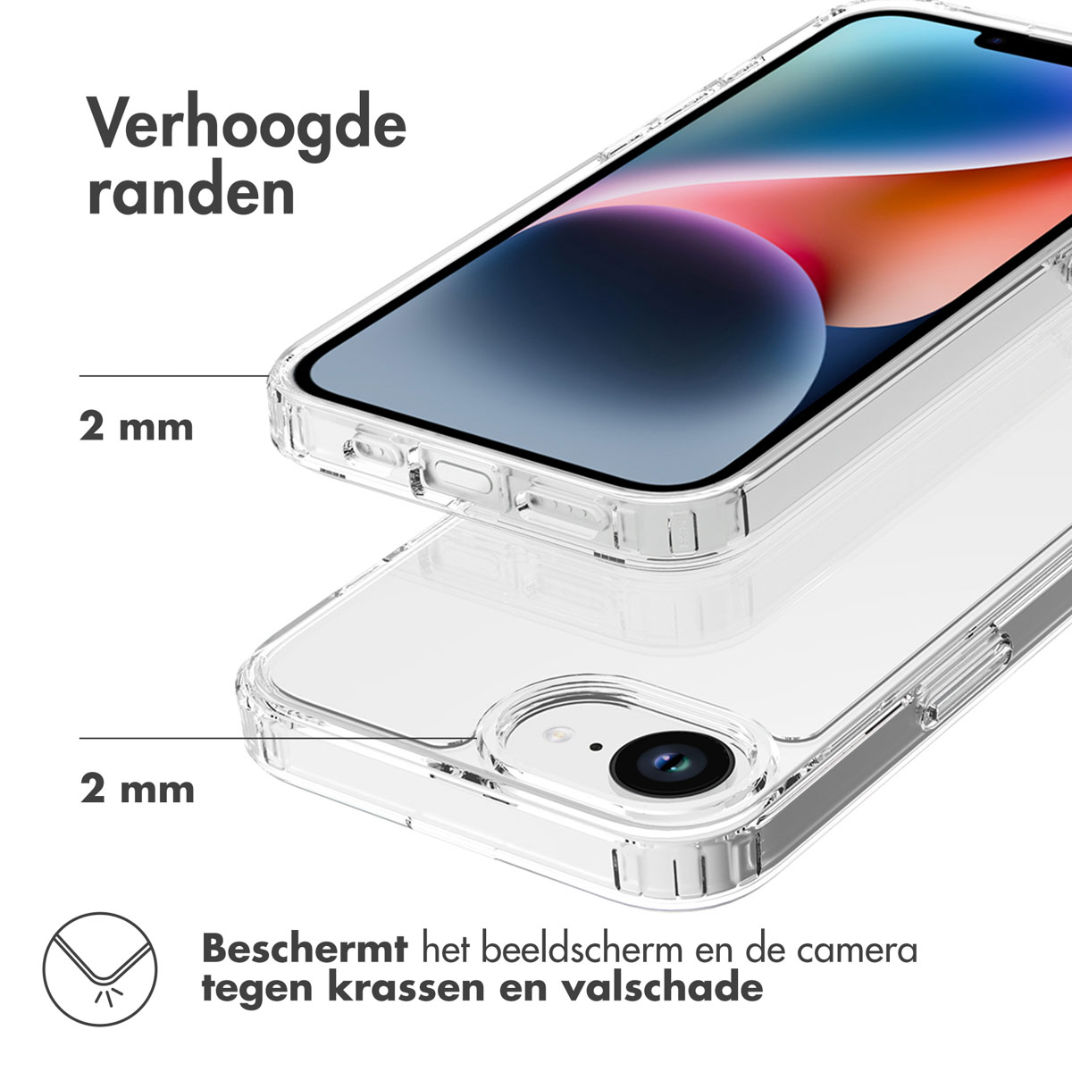 Accezz Xtreme Impact Backcover Apple iPhone 16e - Transparant