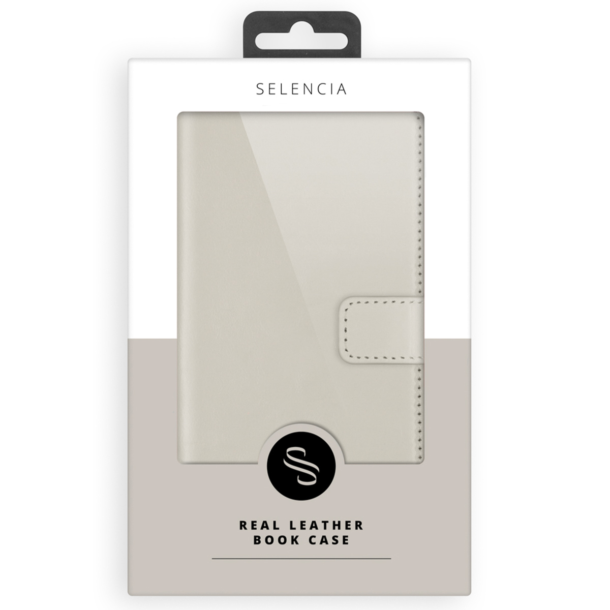 Selencia Echt Lederen Bookcase Apple iPhone 11 - Greige