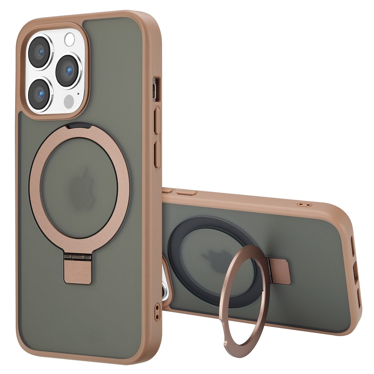 Accezz Ring Stand Backcover met MagSafe Apple iPhone 13 Pro - Brown