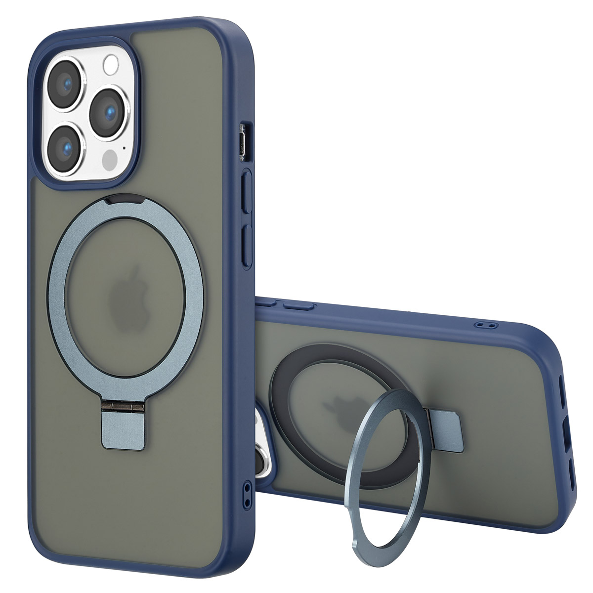 Accezz Ring Stand Backcover met MagSafe Apple iPhone 13 Pro Max - Blue