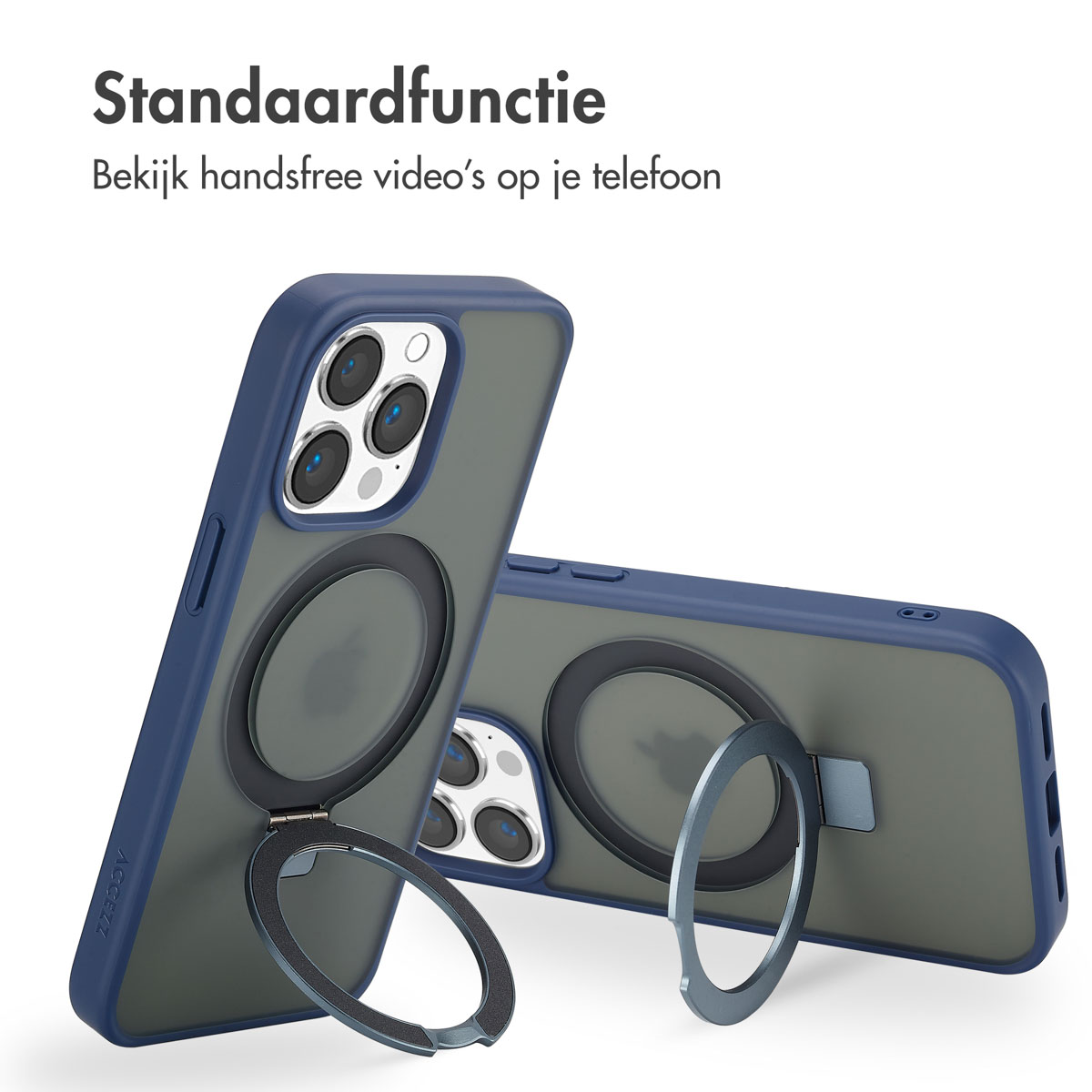 Accezz Ring Stand Backcover met MagSafe Apple iPhone 13 Pro Max - Blue