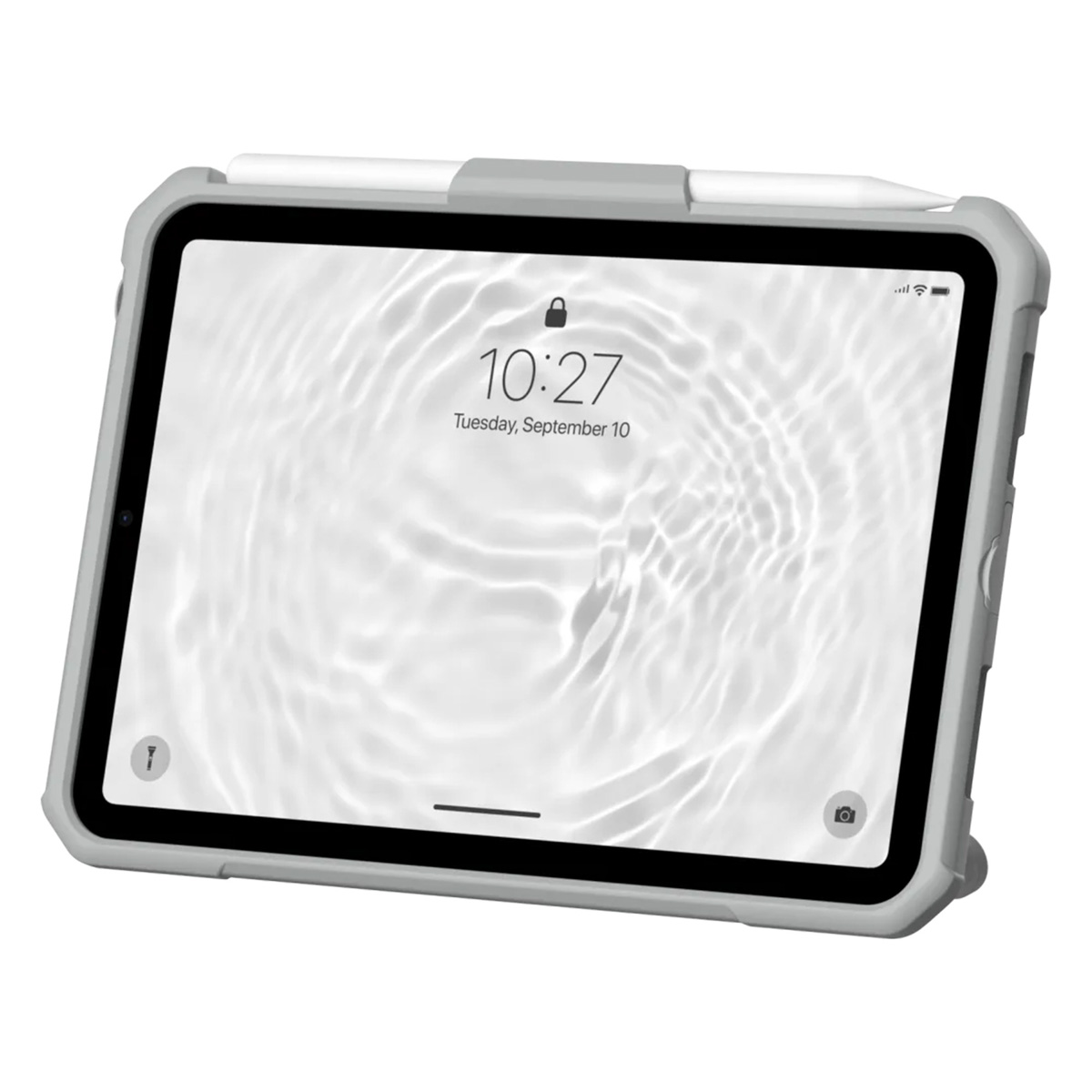UAG Scout Healthcare backcover met stand en strap Apple iPad Mini 7 (2024) / iPad Mini 6 (2021) - Wit / Grijs