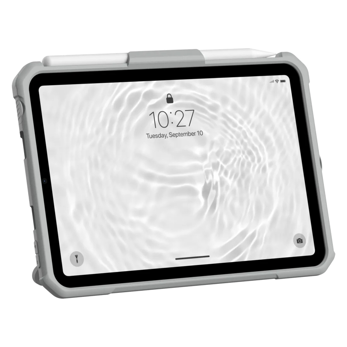 UAG Scout Healthcare backcover met stand en strap Apple iPad Mini 7 (2024) / iPad Mini 6 (2021) - Wit / Grijs