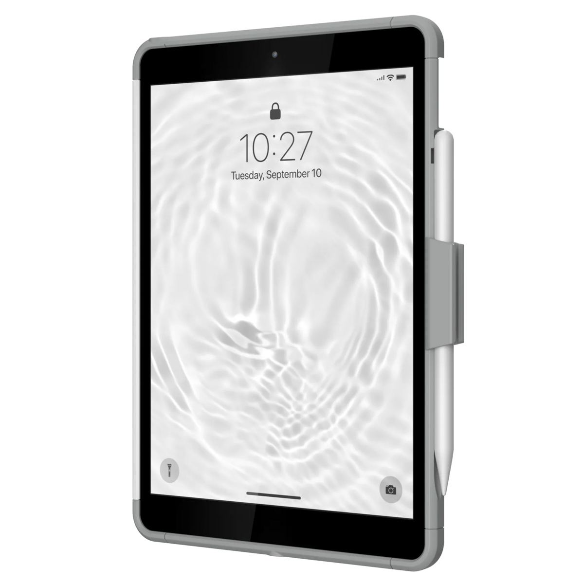 UAG Scout Healthcare backcover met strap Apple iPad 9 (2021) 10.2 inch / iPad 8 (2020) 10.2 inch / iPad 7 (2019) 10.2 inch - Wit / Grijs