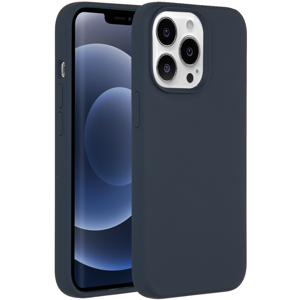 Accezz Liquid Silicone Backcover met MagSafe Apple iPhone 13 Pro - Donkerblauw