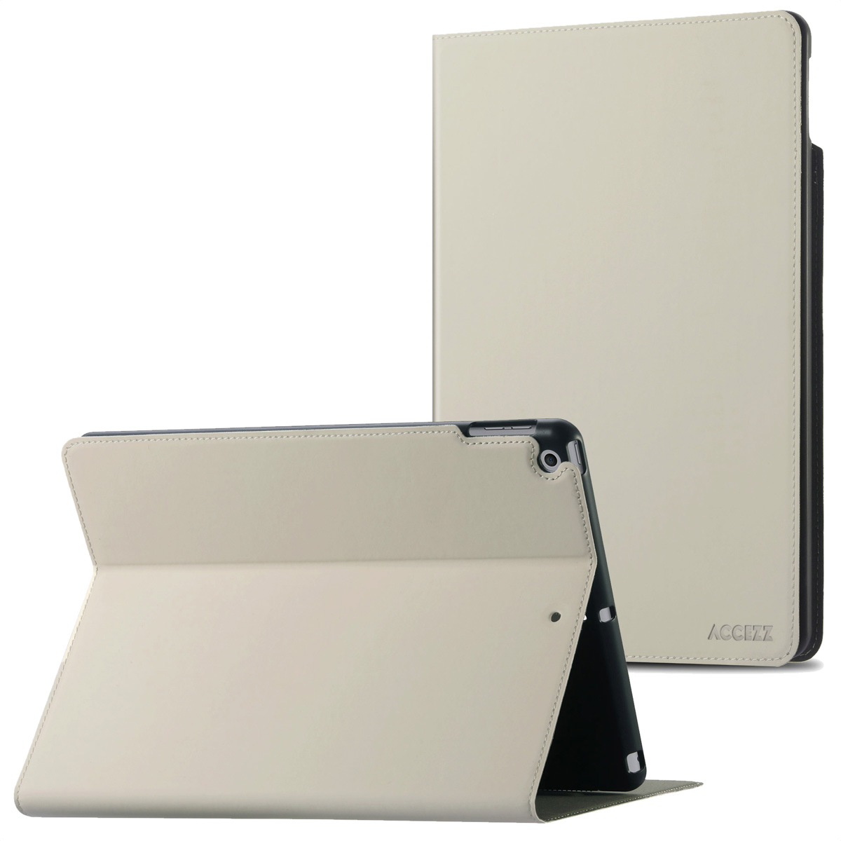 Accezz Classic Tablet Case Apple iPad 9 (2021) 10.2 inch / iPad 8 (2020) 10.2 inch / iPad 7 (2019) 10.2 inch - Greige